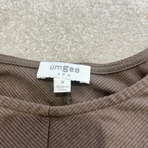 Umgee dark brown dolman 3/4 sleeve top, size M - Picture 4 of 5